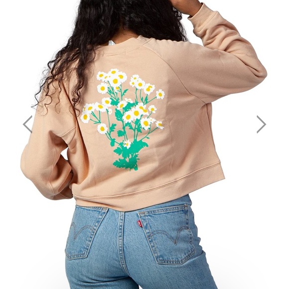 Culk daisy sweatshirt Jen Kindall collab San Francisco design NEW - Picture 2 of 7